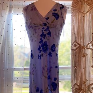 Floral Periwinkle Dress